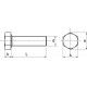 Vis METAUX tête hexagonale INOX A2 6X20