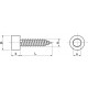 VIS TOLE tête CYLINDRIQUE 6 PANS CREUX 4.8x16 mm